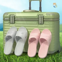 EVA-Pantoufles de couple ouvertes pour la marche intérieure et la douche, pantoufles de voyage, chaussures d'intérieur non aldes, chaussures sabot pour femmes, 2024