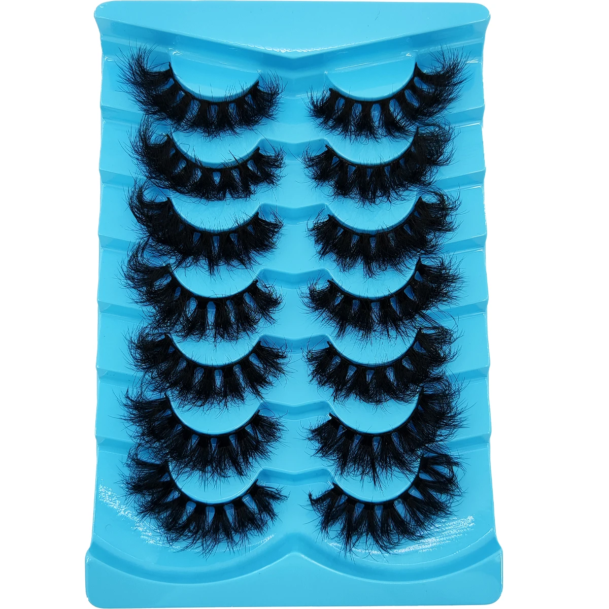 新しい7/10ペアのナチュラルキャットアイロングメイクアップ3Dミンクまつげエクステンションミンクまつげ美容