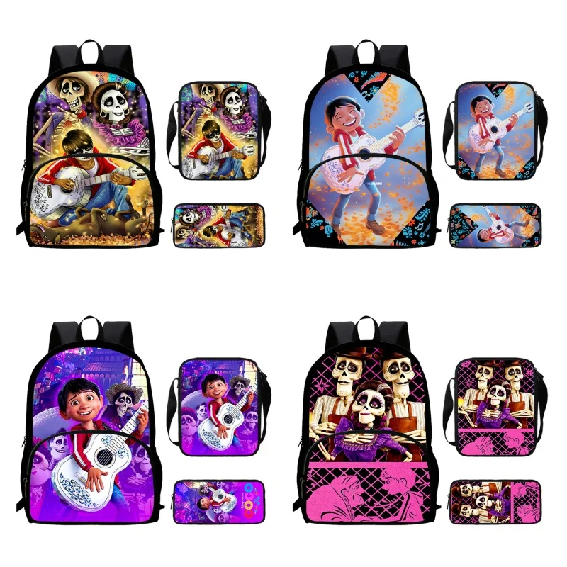 Cartoon C-Coco Child School Bags with Front Pocket,Shoulder Bags,Pencil Bags for Aged 5-10 Cartoon School Backpack Boys Girls