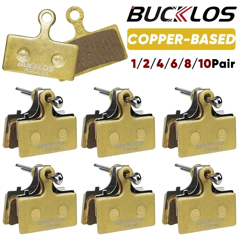 BUCKLOS MTB Disc Brake Pads for SHIMANO G01S Copper-Based Metal Hydraulic Brake Pad Mountain Bike Brake Pads for M9000 M985 M615