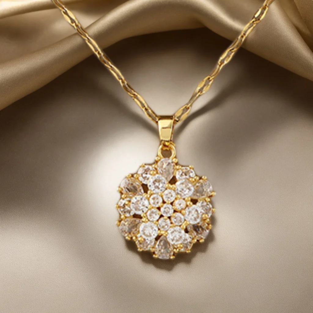 1 Stylish and Personalized 360° Rotating Sunflower Pendant Necklace To Relieve Stress and Anxiety for Women