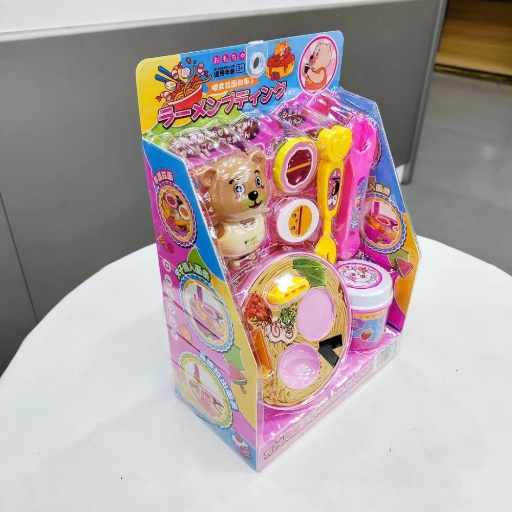 Kawaii Simulation Food Pudding Feeding Set Role Play Feature Creative Decompression Early Education Lunch Box Style Play House
