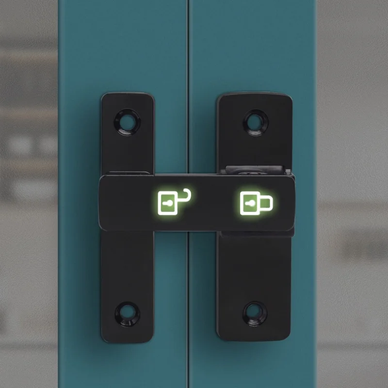 Luminescent Hasp Latches Door Lock Zinc Alloy Sliding Door Swivel Slug Latch  90°/180° Metal Door Bolts with Screws Gate Buckle