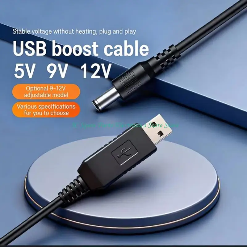 SZ 8 Adapter USB to DC5.5mm 5V/9V/12V Chargers Cable for Routers Modem Camera LED Light Sound Devices