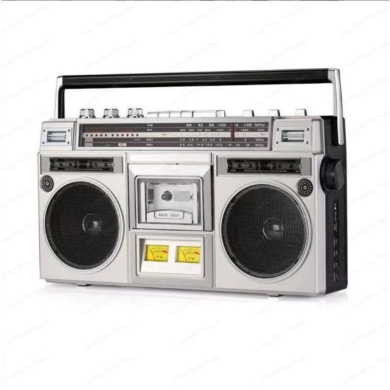 Multi-Band Radio Vintage Nostalgic Stereo Recorder Subwoofer Bluetooth Audio Vintage Tape Player