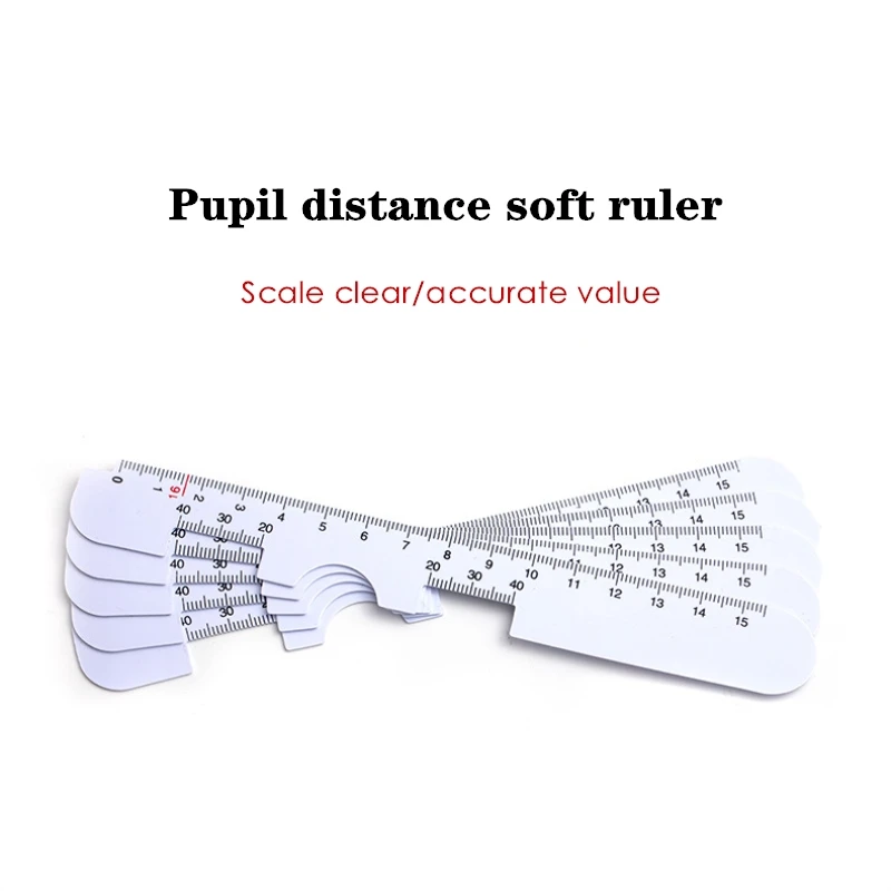 Règle d'optométrie PD, accessoires de lunettes, portable, flexible, gradué, oculaire, pupillaire, jauge de distance, optique, équipement de proptométrie