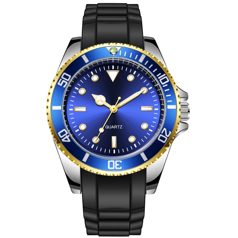 Diver Style Watch with Japan Movement and Rotating Bezel