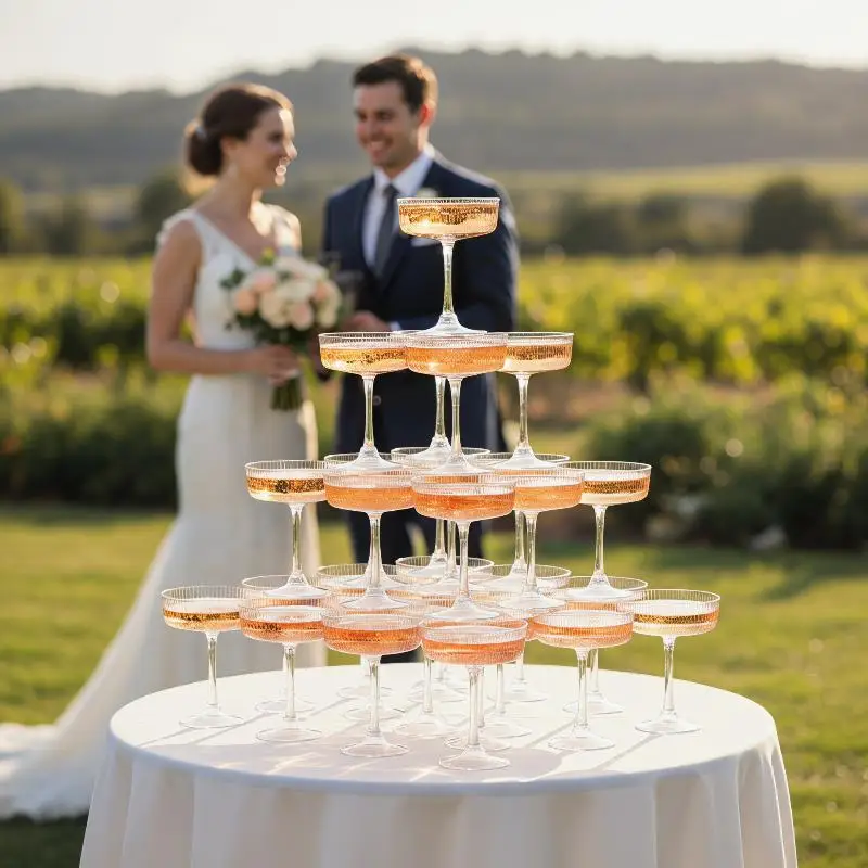10Pcs Eco Friendly Clear Plastic Martini Glasses Dessert Cups Toasting Flutes for Wedding Cocktail Tasting Event Party