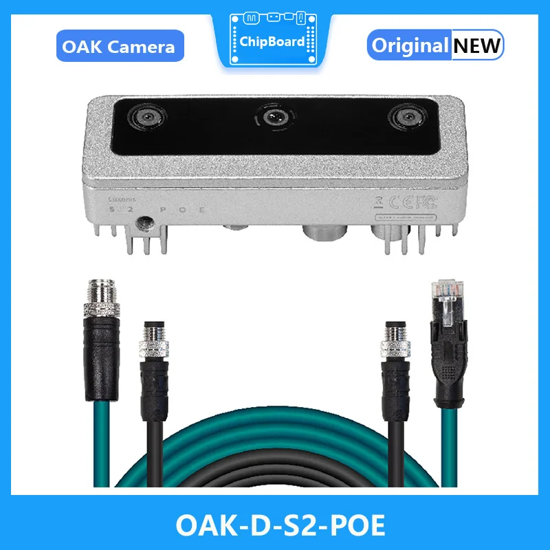 OAK-D-S2-POE الجيل الثاني ترقية آلة الرؤية مجموعة تطوير OpenCV AI عمق الكاميرا آلة ROS