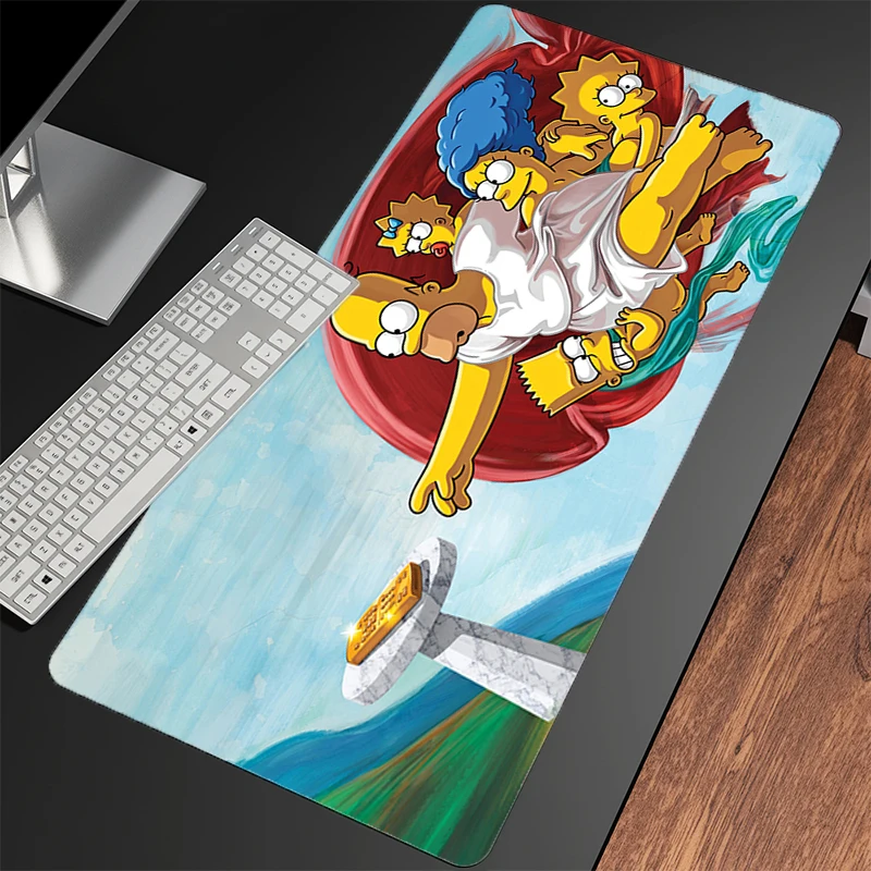 لوحة ماوس مصممة خصيصًا، حصيرة مكتبية، سجادة كمبيوتر مكتبية، لوحة مفاتيح، ملحقات ألعاب الطاولة، لوحة ماوس T-The Simpsons #3