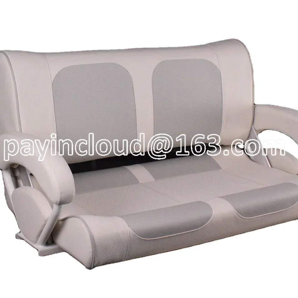 Hot Sale Boat Parts Pontoon Seats Luxury Double Flip-Back Seat Bench Seats for Boat