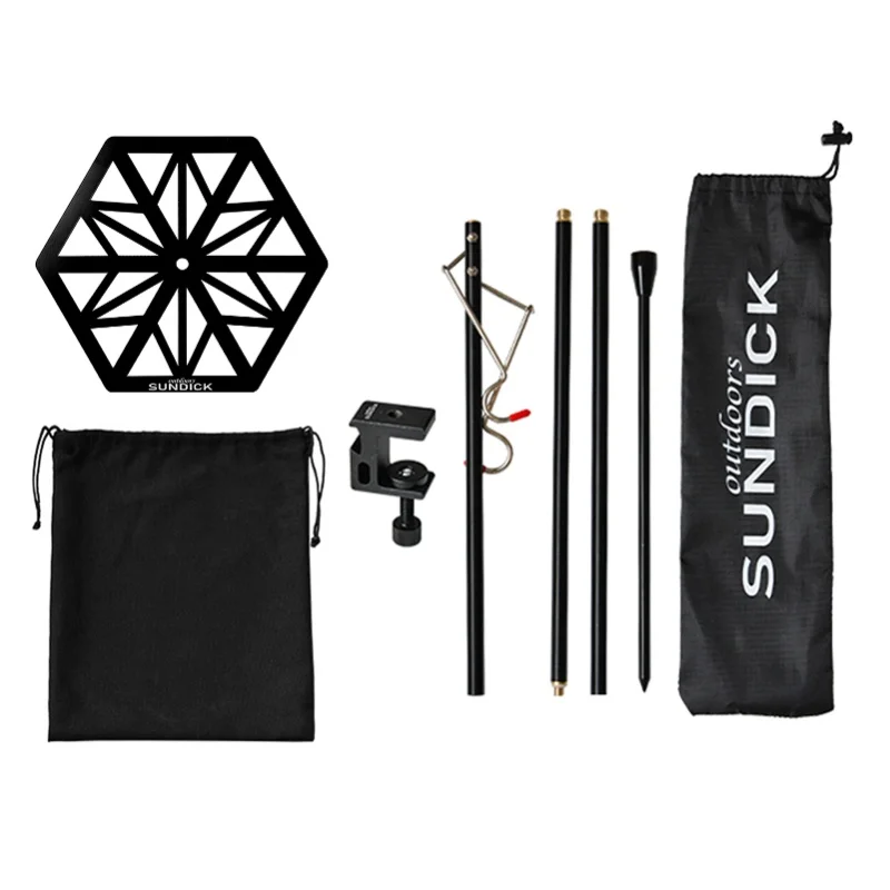 

Портативный лёгкий поддон для фонарного столба из нержавеющей стали, компактный поддон для фонарного столба для кемпинга на открытом воздухе