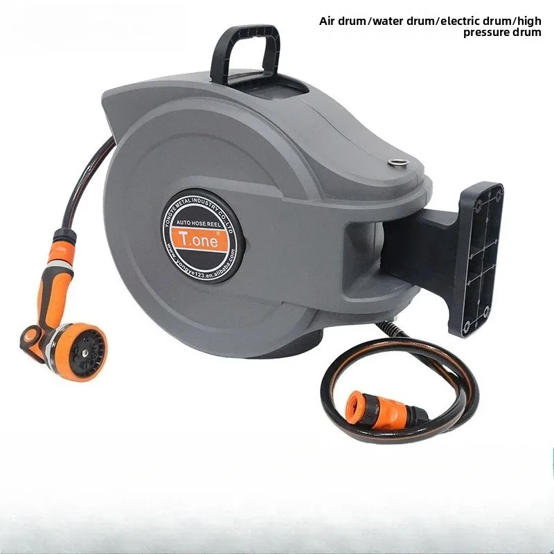 Automatic Retractable Garden Hose Reel for Outdoor Watering and Garden Irrigation