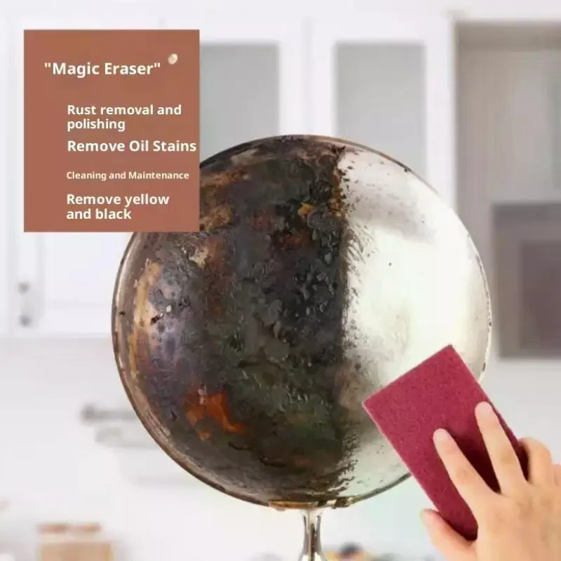 2m Carborundum Eraser Rust Remover Brush For Dish Pot Cleaning Emery Descaling Kitchen Tools Gadgets Accessories