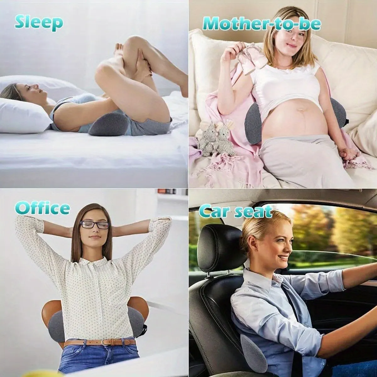 1pc Orthopedic Memory Foam for Lower Back Relief and Support - Perfect for Side Sleepers, Pregnancy, and Maternity