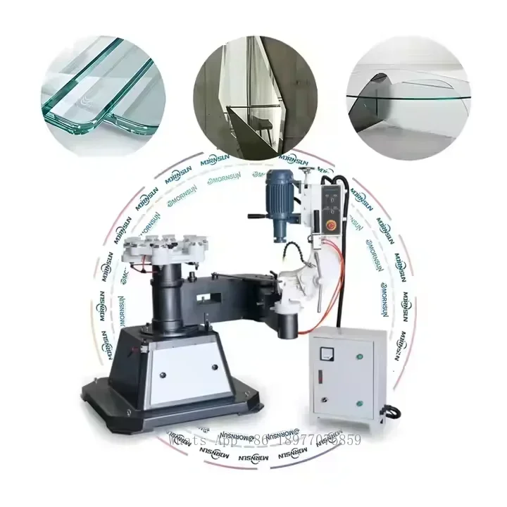 Irregular Type Small Size Glass Mirror Shaped Edging Machine With Customized Color