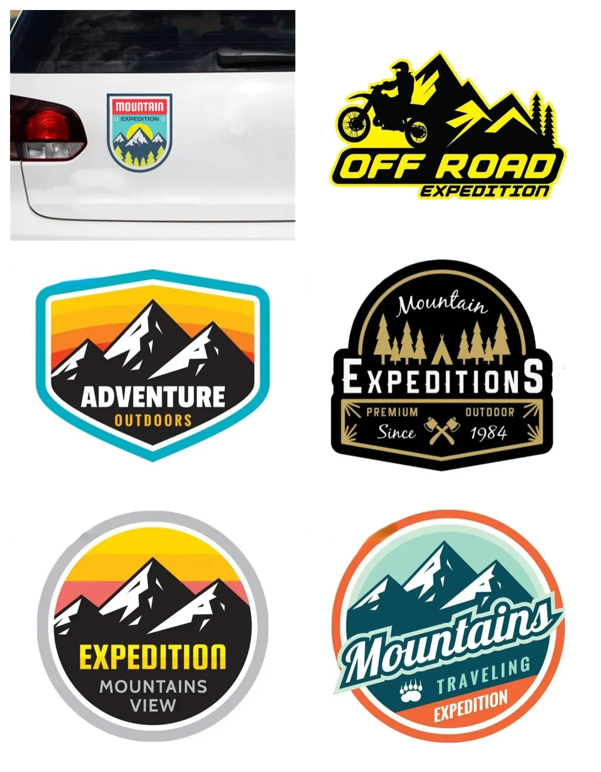 Autocollant de Voiture de Voyage d'Aventure « Ne Cessez Plus d'Explorer » – Décalque JDM Tout-Terrain pour Hayon, Accessoires de Décoration Personnalisés en PVC