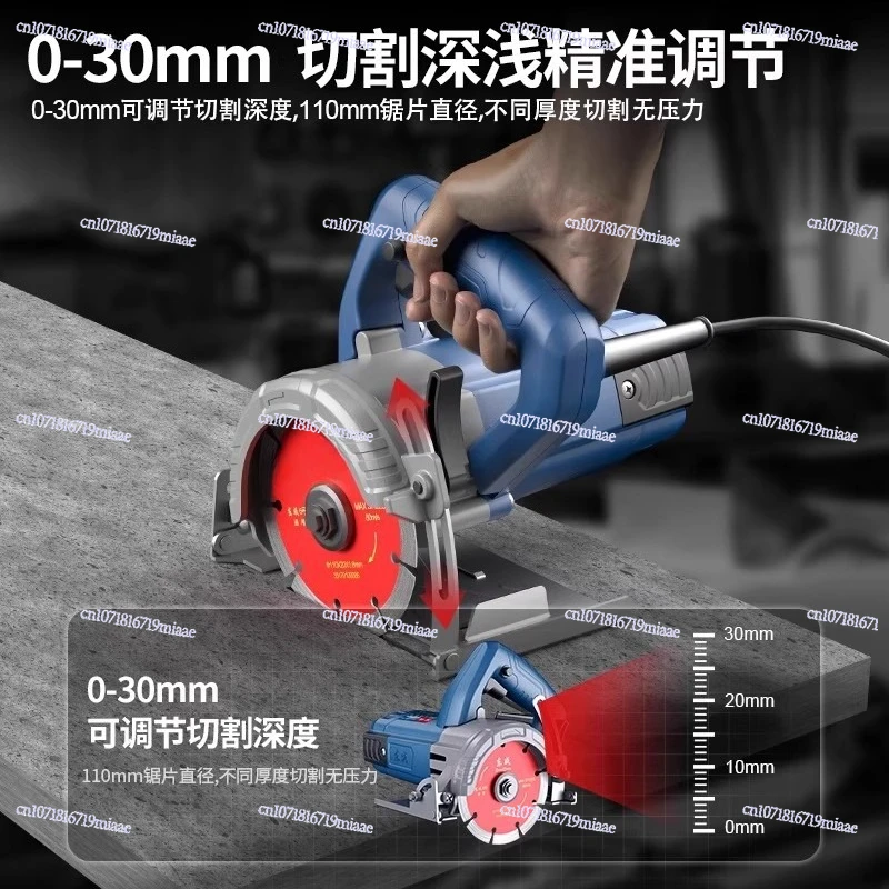 Stone Machine 220v Ceramic Tile Small Hand Saw Stone Slotting Marble Machine Cutting Pipe Wall