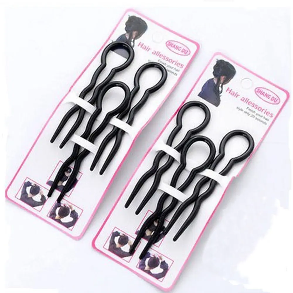 Set Hair Modelling Different Hair Styling Braid Hairstyle Invisible Hair Fork Hair Clips U Shape Fork Tool Hair Fork Hair Pin