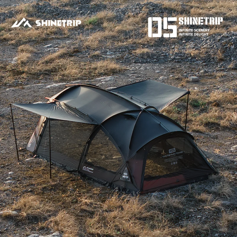 Outdoor Camping Nylon Tunnel Tent ShineTrip Multi‑Shape Adjustable Modular Expandable Tent Large Space Waterproof Travel Shelter