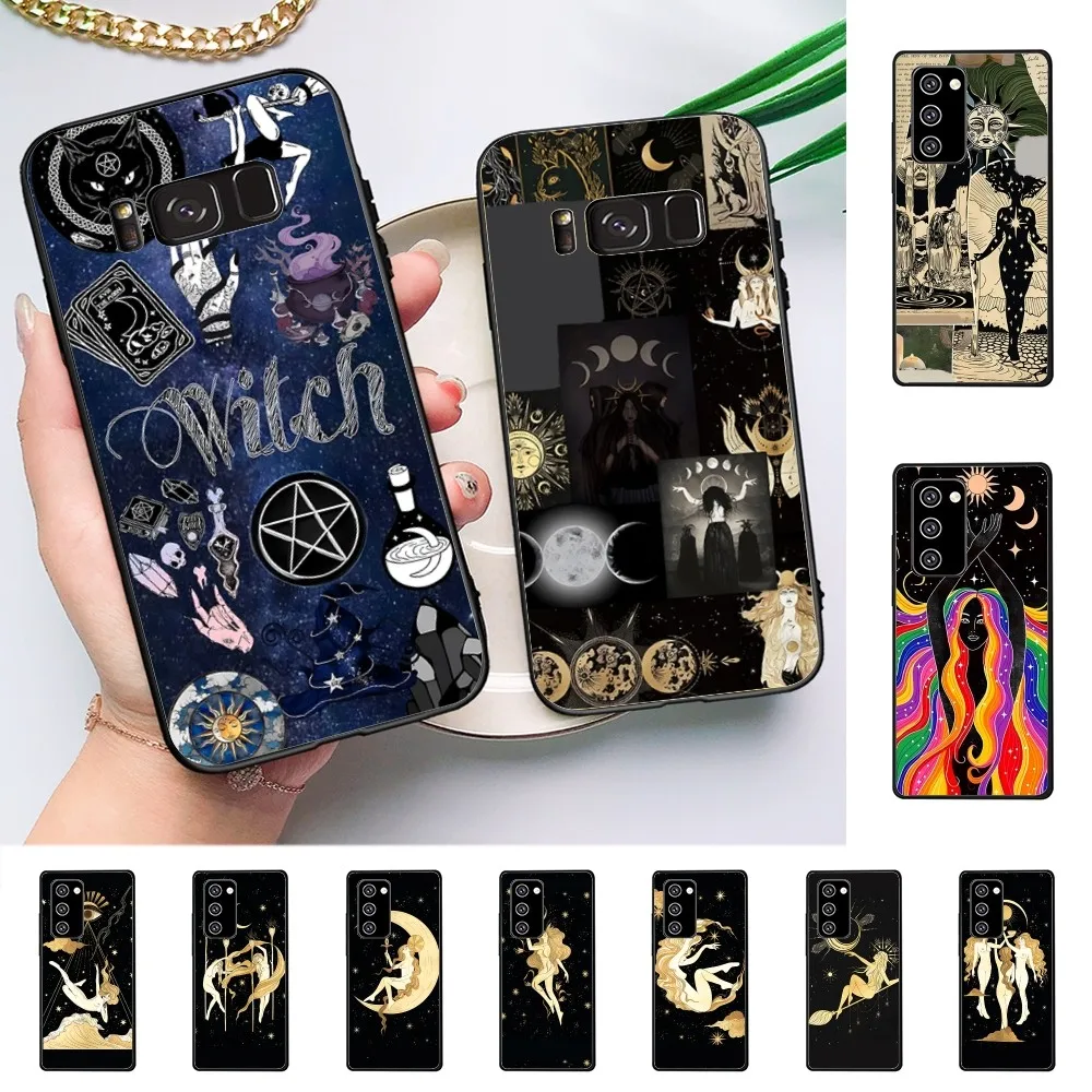 

Witches Moon Tarot Mystery Totem iphone case For Samsung Note 8 9 10 20 pro plus lite M 10 11 20 30 21 31 51 A 21 22 42 02 03