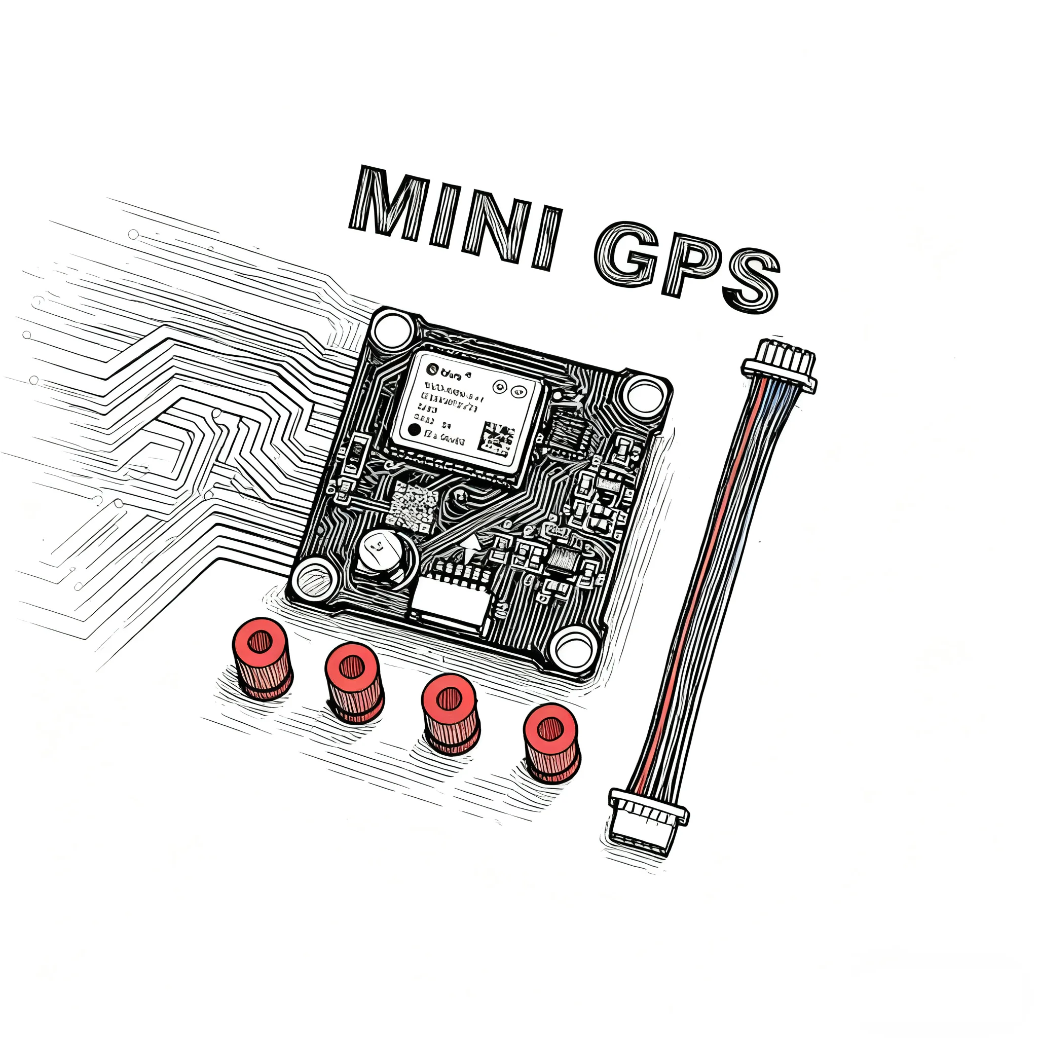 Happy MINI APM MINI GPS V3.3 Flight Controller Ardupilot RC Quadcopter Multicopter APM2.8 Plane