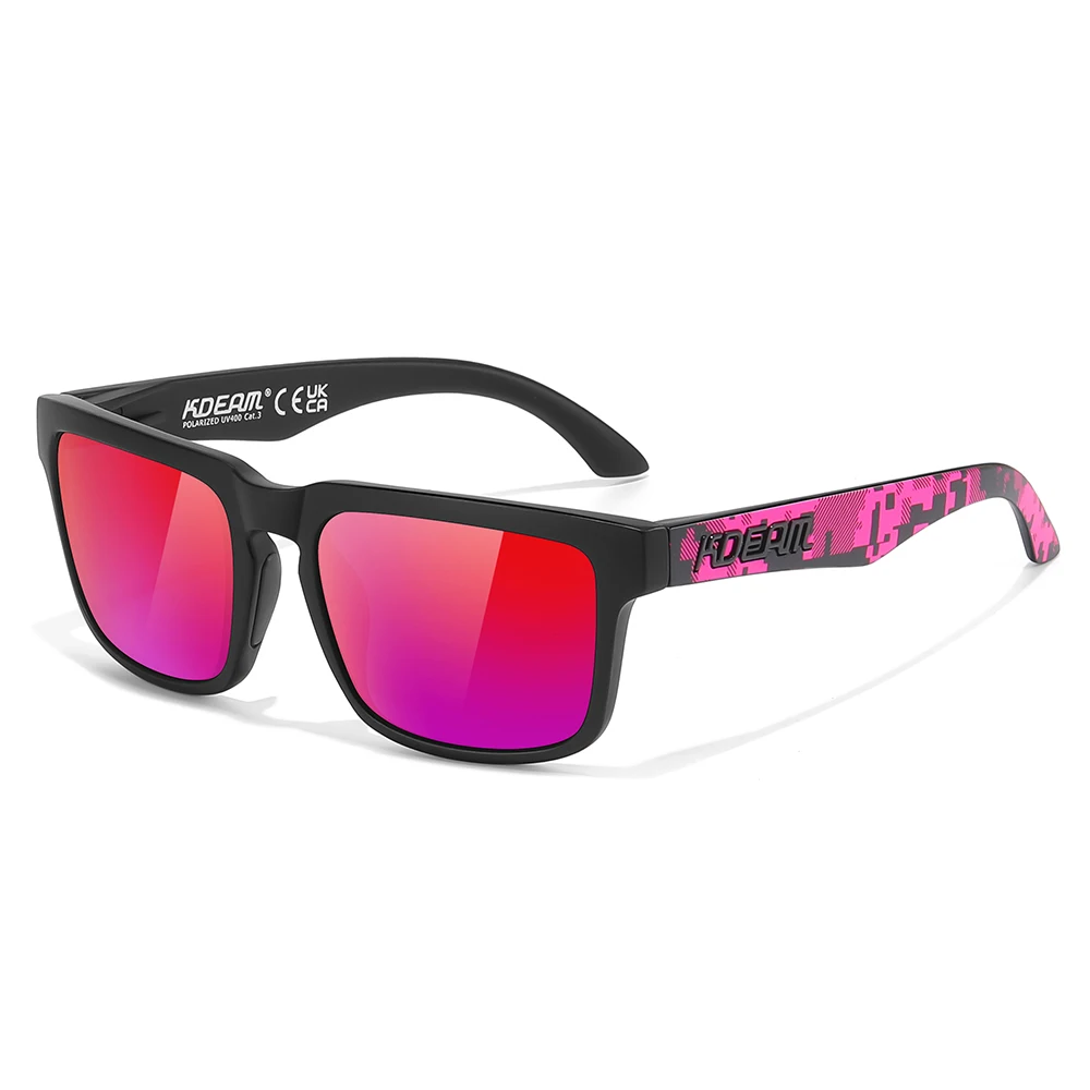 2026 KDEAM Marken-Sonnenbrille für Herren, quadratisch, polarisiert, sportlich, photochromatisch, für Autofahren, Angeln, modische Damen-Sonnenbrille