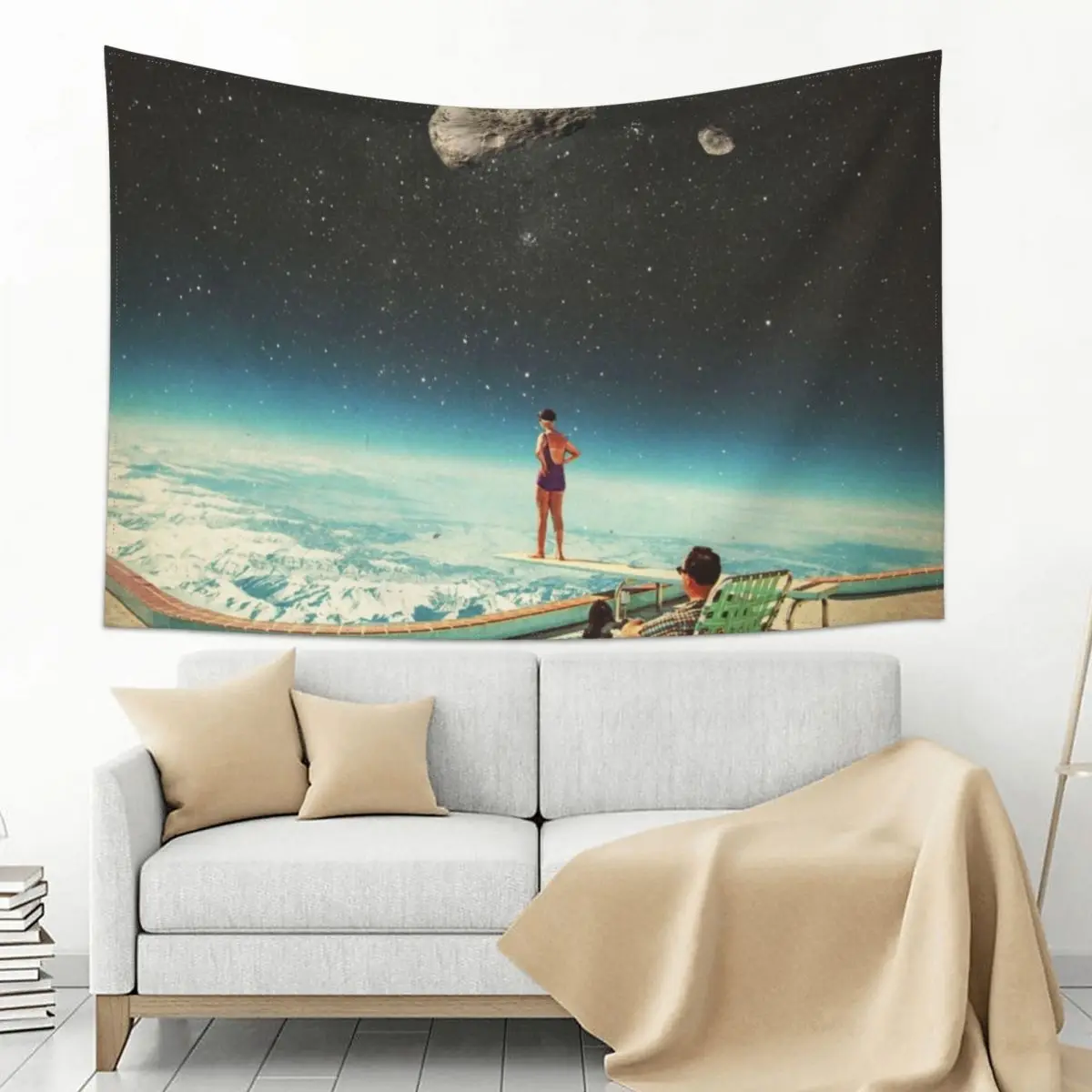 

Summer with a Chance of Asteroids Tapestry