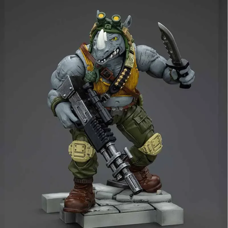 [IN-STOCK] JOYTOY LEVEL NINE 1/12 Action Figure Frontline TMNT-Rocksteady Beebop Anime Military Model Free Shipping