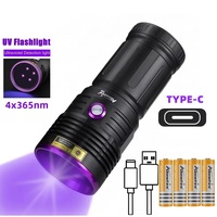 Convoy Powerful UV Flashlight 365nm 80W Ultra Violets Ultraviolet Torch for Pet Moss Detector Cat Dog Stains Bed Bug Moldy Food