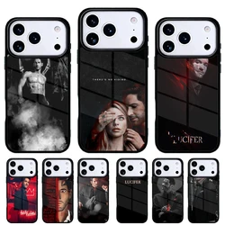 Funda para teléfono con diseño Lucifer de TV americana para iPhone