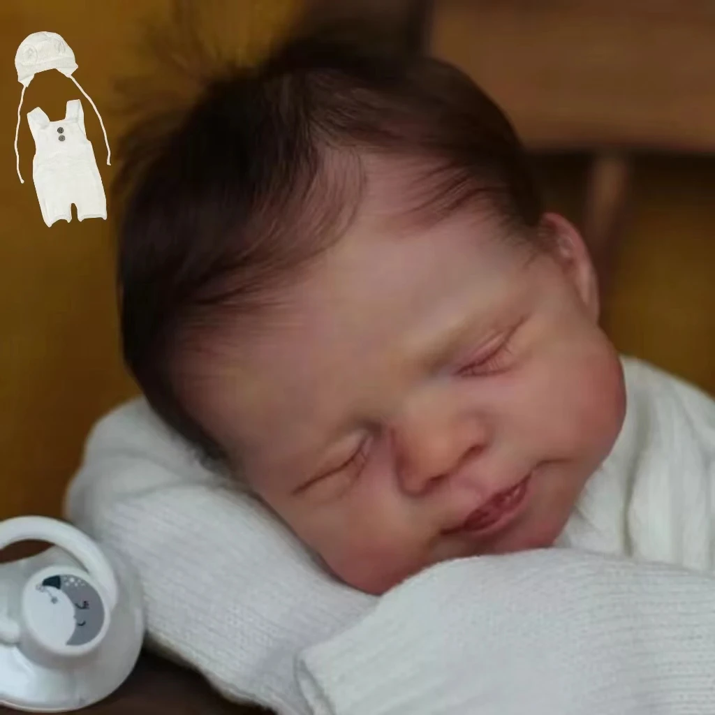 Pascale Bebe Reobrn imperméable pour fille/garçon, 18-20 pouces, avec cheveux enracinés, corps entier, vinyle doux, peinture 3D, peau réaliste, vraie poupée Reborn