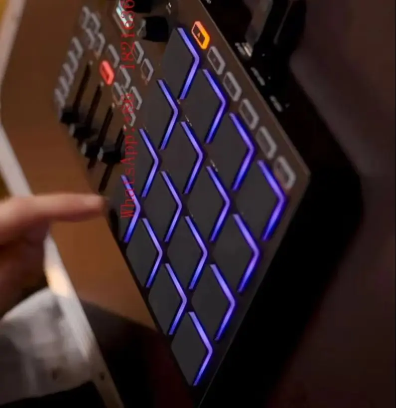 Store 2055   16 RGB Speed Sensing Rhythm Boards, Full/half Level, 16 MIDI Keyboard Controllers, Rhythm Production Machine