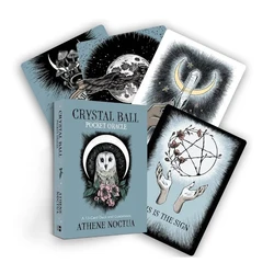 10.3*6cm Crystal Ball Pocket Oracle Cards 13 Pcs Cards Yes or No Card with Guidebook