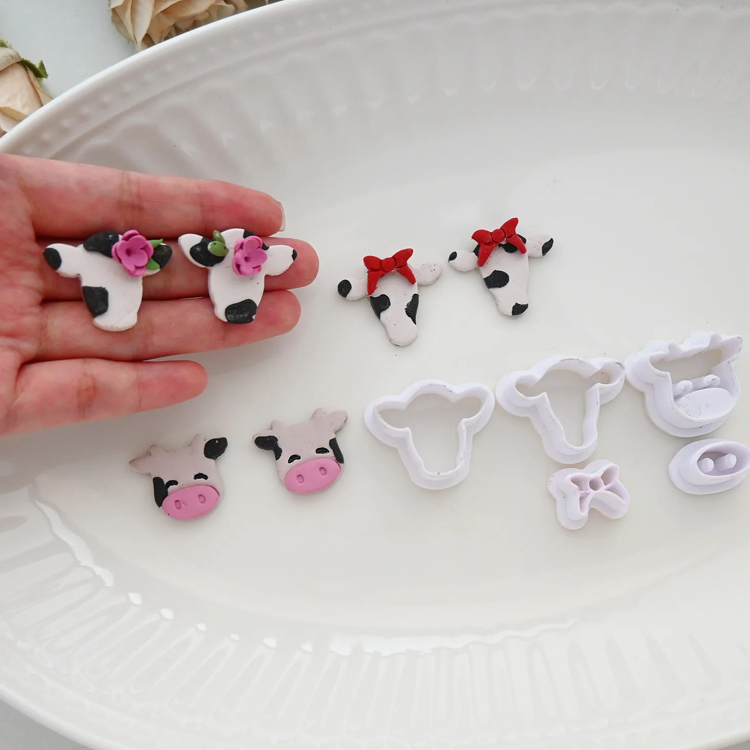 Cow Polymer Clay Cu…