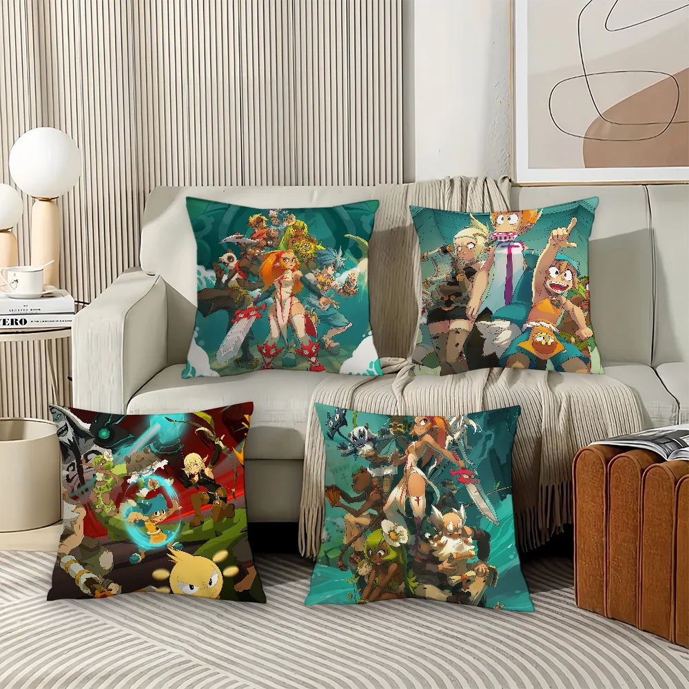 كيس وسادة كرتوني W-Wakfu وسائد مكتبية مناسبة لغطاء الوسادة المزخرف لغرفة نوم السيارة