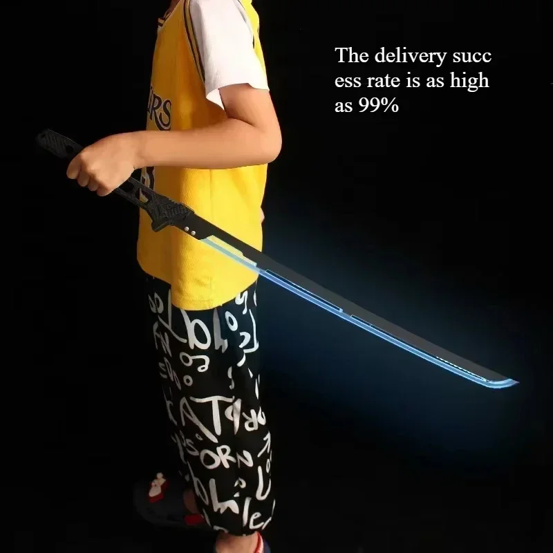 

80cm/31.5in Cyberpunk Samurai Katana Light Sword Thermal Energy Luminous Toys Cosplay Swords Game Peripherals Model Props Gift