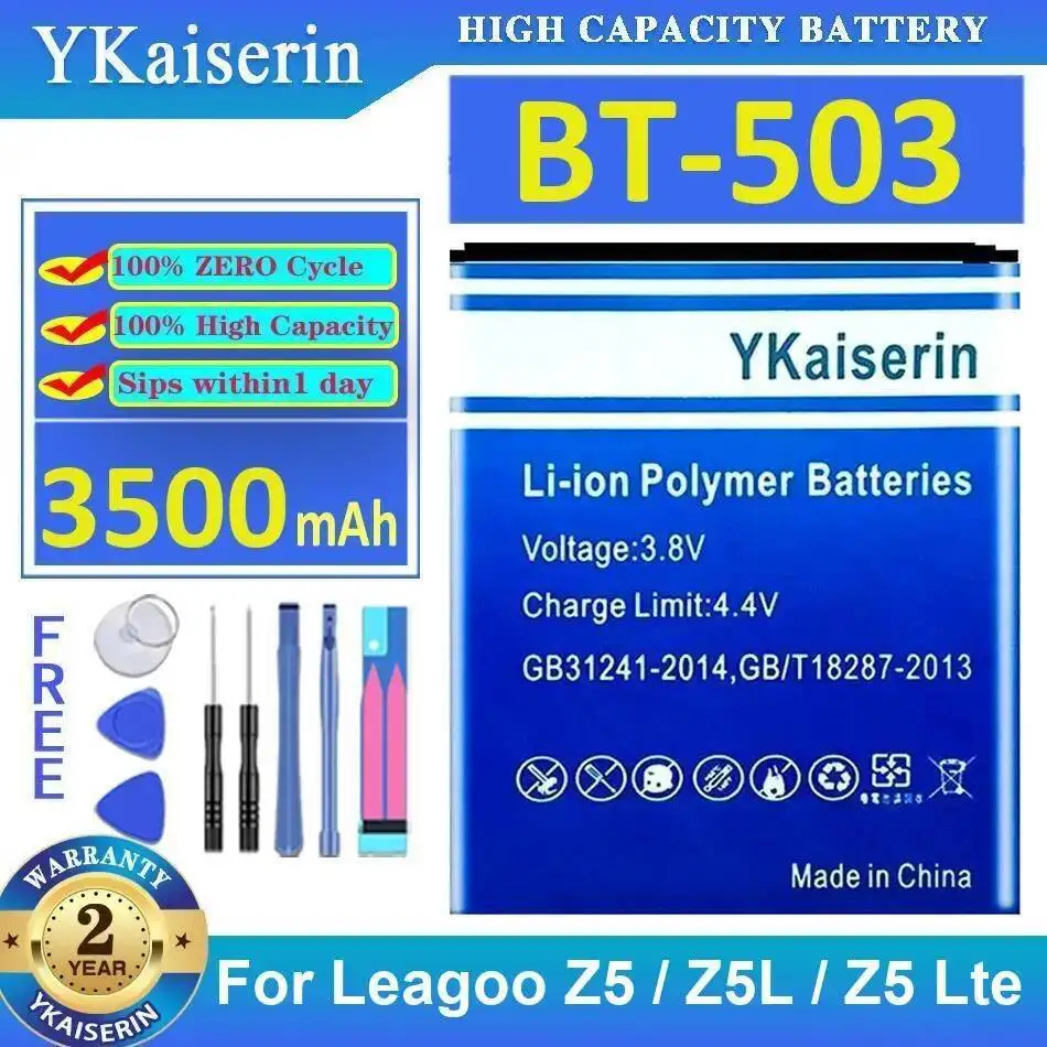 3500 мАч для Leagoo Z5 Z5L Lte аккумулятор мобильного телефона с быстрой зарядкой BT-503 3500 мАч для Leagoo Z5 Z5L Lte аккумулятор мобильного телефона с быстрой зарядкой BT-503