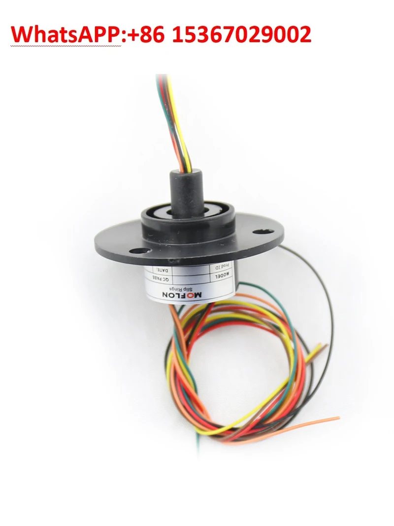 Moflon conductive slip ring, outer diameter 22mm length 19mm 6 channels, each 2A slip ring collector