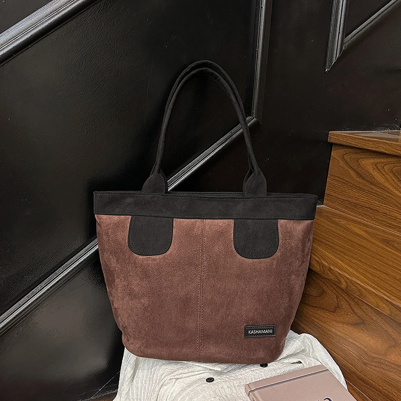موضة بسيطة متعددة الاستخدامات فو الجلد المدبوغ سستة حقائب كتف حلوة 2025 جودة عالية سعة كبيرة رائعة حقيبة حمل نسائية #2
