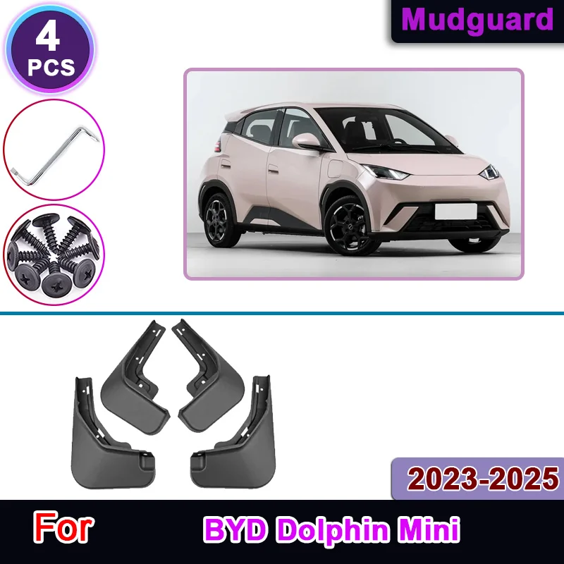 

Car Mudguard For BYD Dolphin Mini Surf Seagull 2023 2024 2025 Front Rear Mudflaps Anti-Sand Guard Protector Exterior Accessories