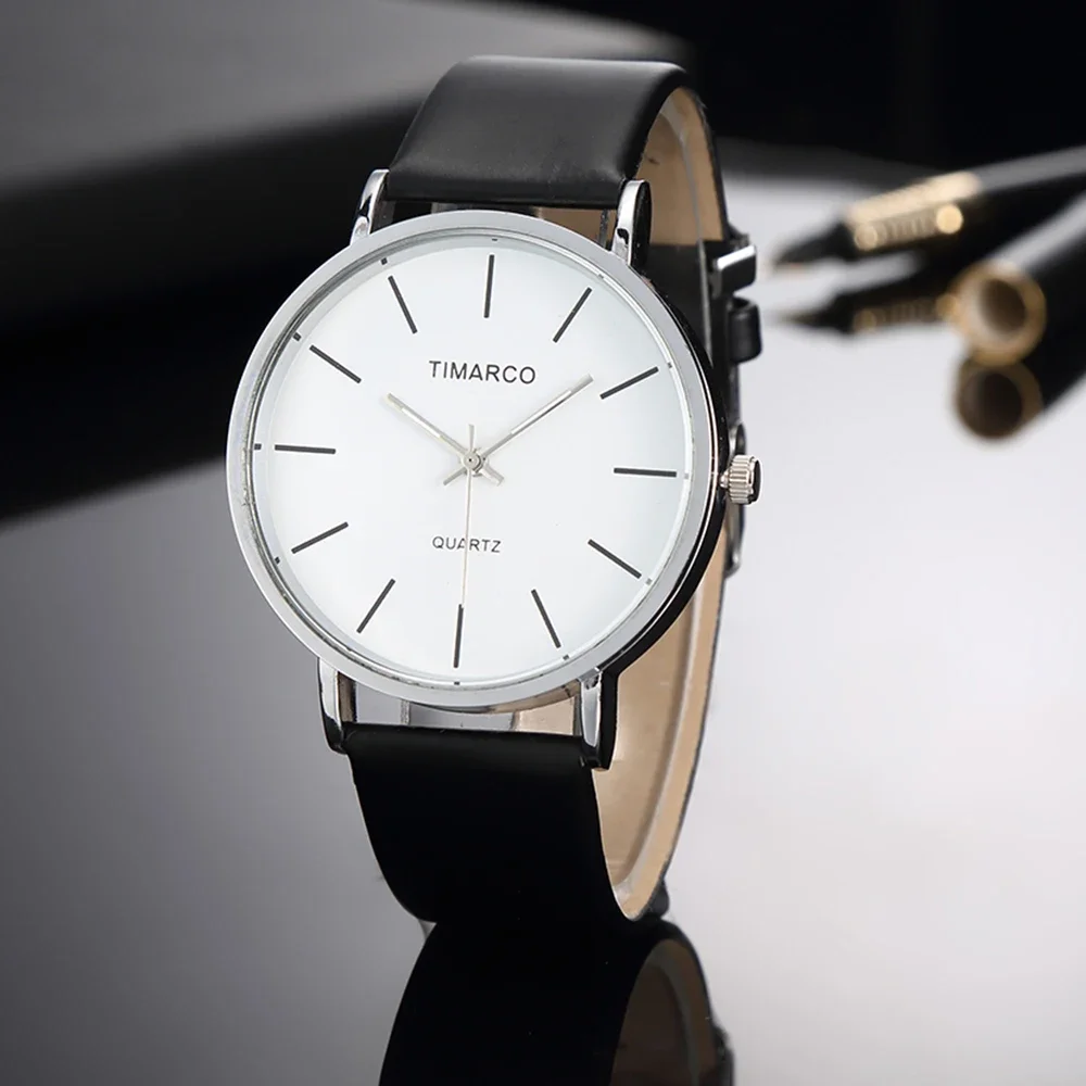 Hight Quality Brand Quartz Watch Women Simple Style White Leather Watches Ladies Casual Wrist Watch Female Clock Reloj Mujer