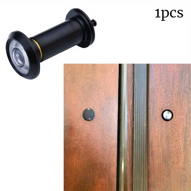 

1 шт. Стеклянная линза для дверного глазка (диаметр 16 мм) с углом обзора 200 градусов, защита от подглядывания и поворота, для гостиничных дверей, тип «овечий глаз»