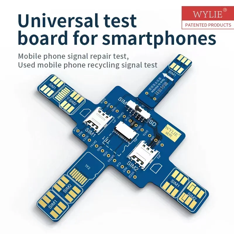 MasterXu WYLIE Mobile Phone Universal Tester Board For iPhone HuaWei Signal Repair SIM Card Reader Problem Replacement