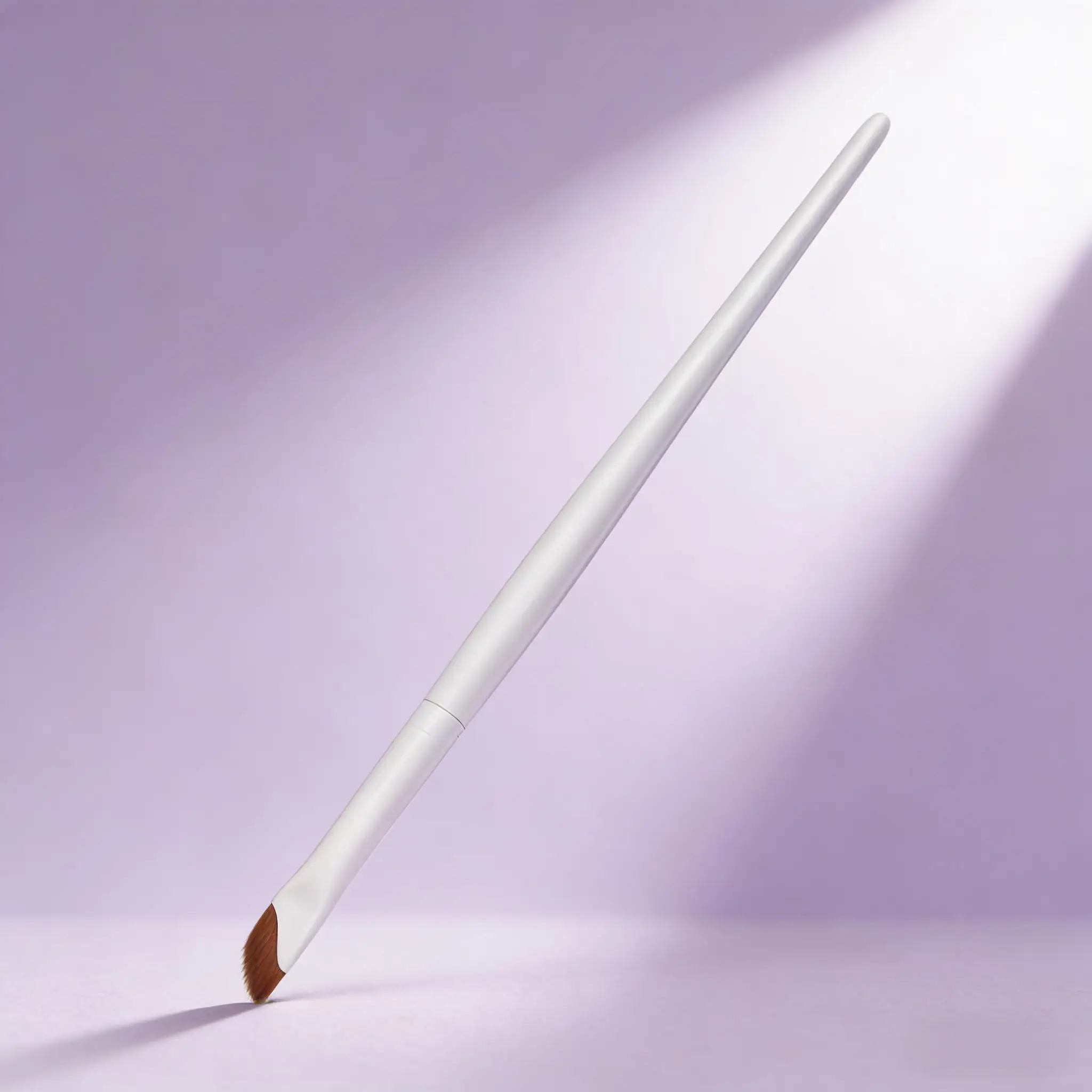 Brocha delineadora profesional ultrafina, ángulo oblicuo fino, cabeza plana, contorno suave, brochas de maquillaje para cejas, herramientas portátiles