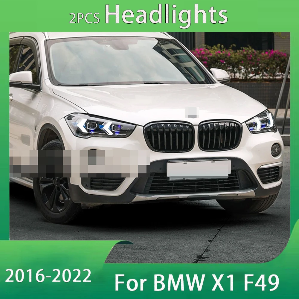

Car LED Headlight Light Assemblies For BMW X1 F49 F48 2016 2017 2018-2022 Auto Fog DRL Brake Turn Signal Lamp Plug and Play