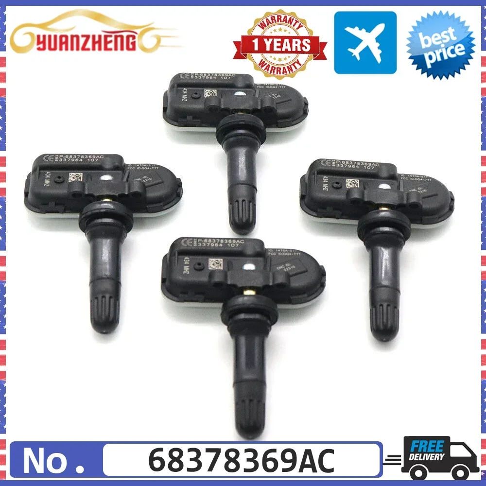 

Новый датчик давления в шинах TPMS, датчик системы сигнализации 68378369AC для Jeep Cherokee Ram 1500 2500 3500 2019-2021 68378369AE