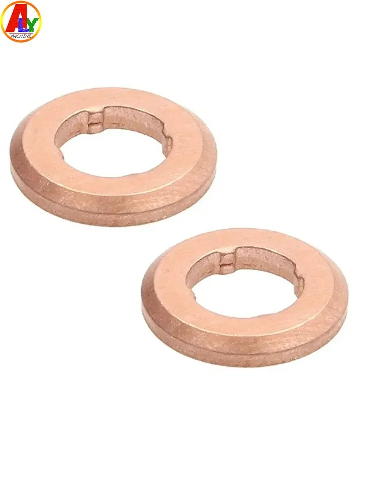 ALYTEST 100PCS F00VP01009 Copper Washer for Diesel Injector Nozzle