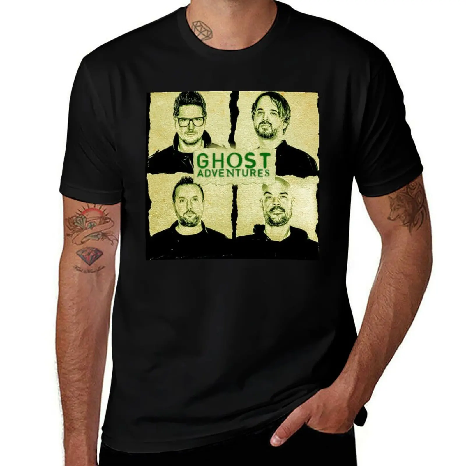 

Футболка Ghost Adventures Crew, мужские футболки с принтом, футболка с аниме, футболка