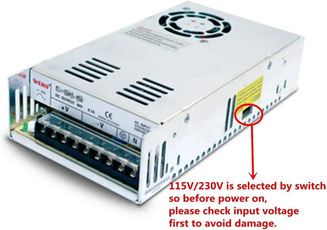 250W DC Switch Power Supply AC to DC 24V 12V/ 24V/ 36V/ 48V DC power CNC Router Single Output